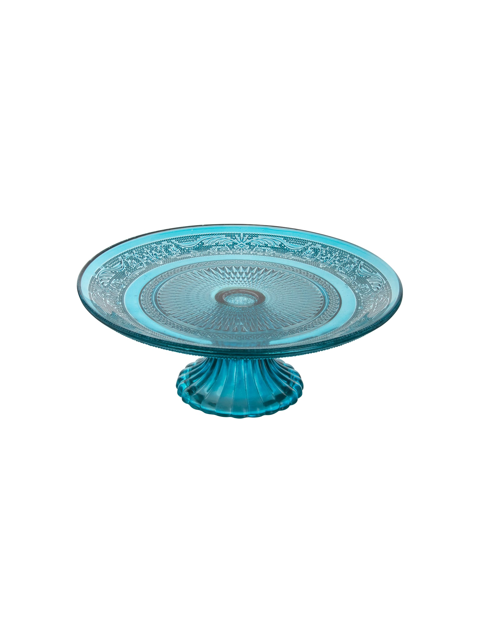 Vintage 1950s Azure Damask Petite Cake Stand Weston Table