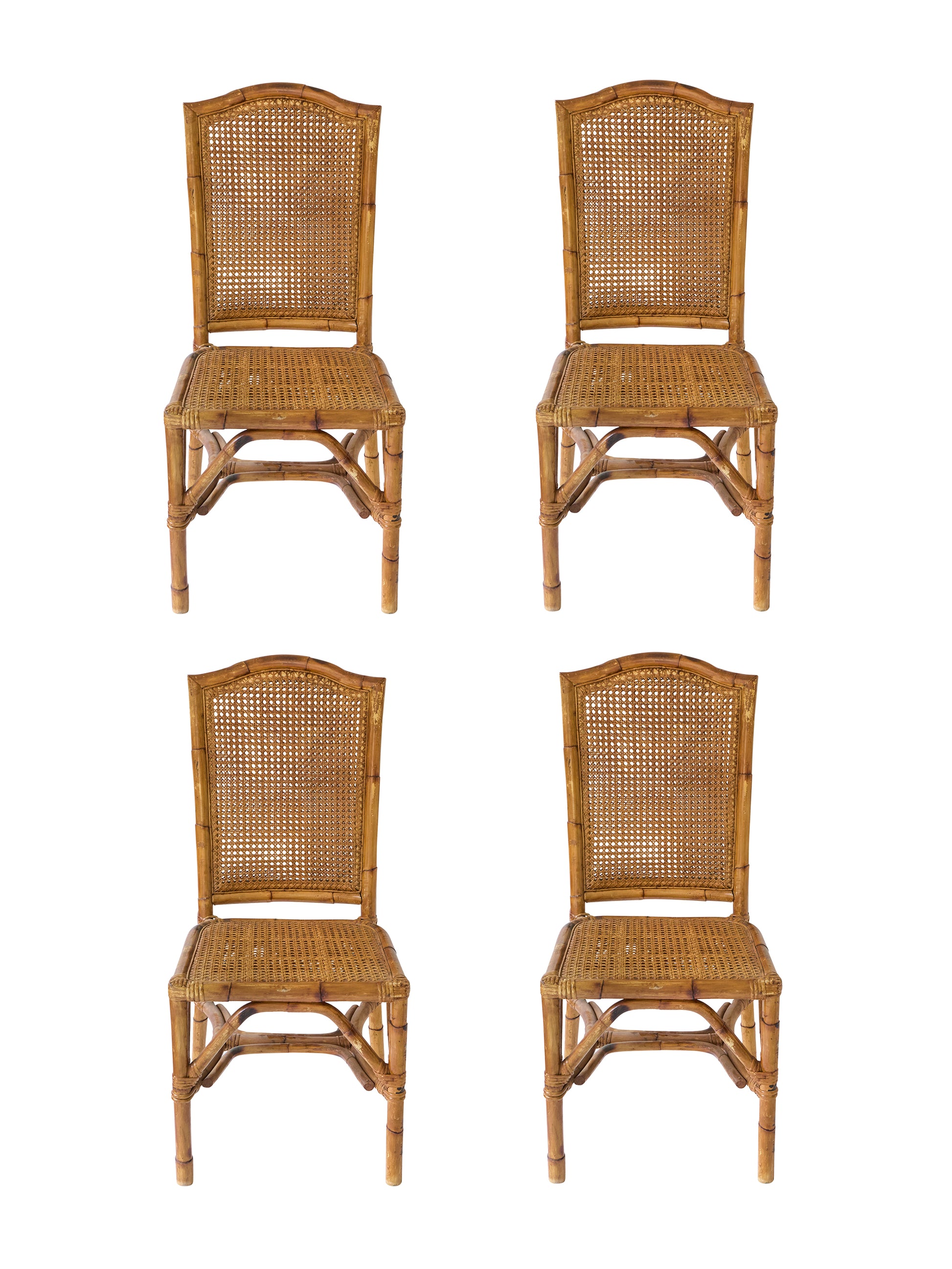 Vintage 1950s Bamboo Table and Chair Set Chairs Weston Table