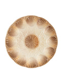 Vintage 1950s Brown Ombre Sarreguemines Master Oyster Platter Two Weston Table