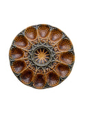 Vintage 1950s Brown Sarreguemines Master Oyster Platter Weston Table 