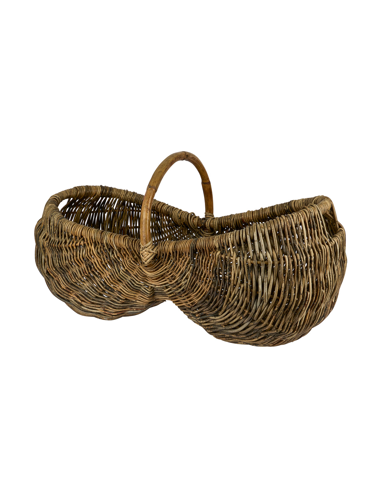 Vintage 1950s Burgundy Grape Harvesting Basket Weston Table