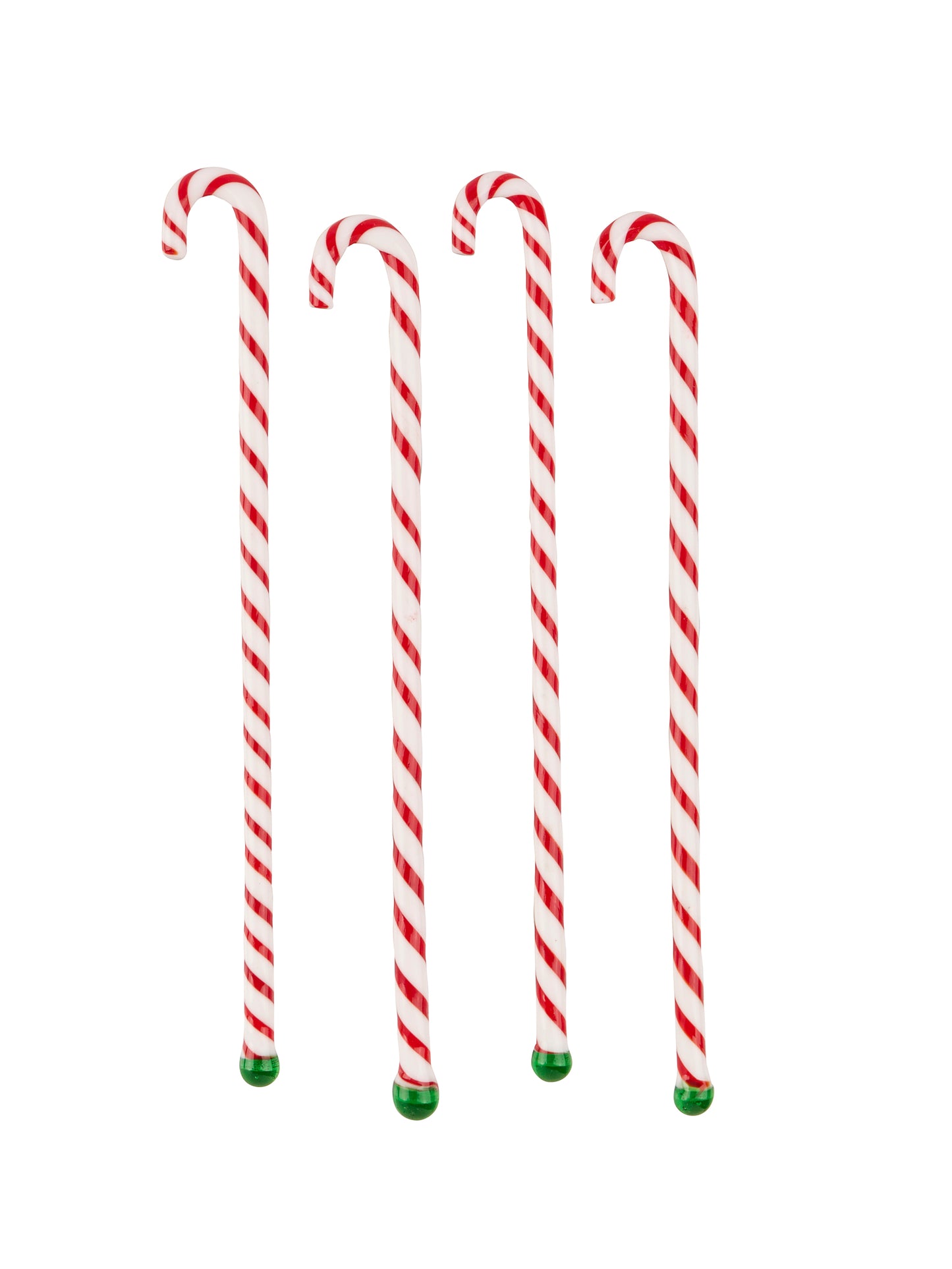 Vintage 1950s Candy Cane Glass Swizzle Sticks Weston Table