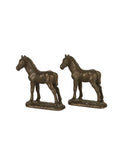 Vintage 1950s Cast Iron Foal Bookends Weston Table