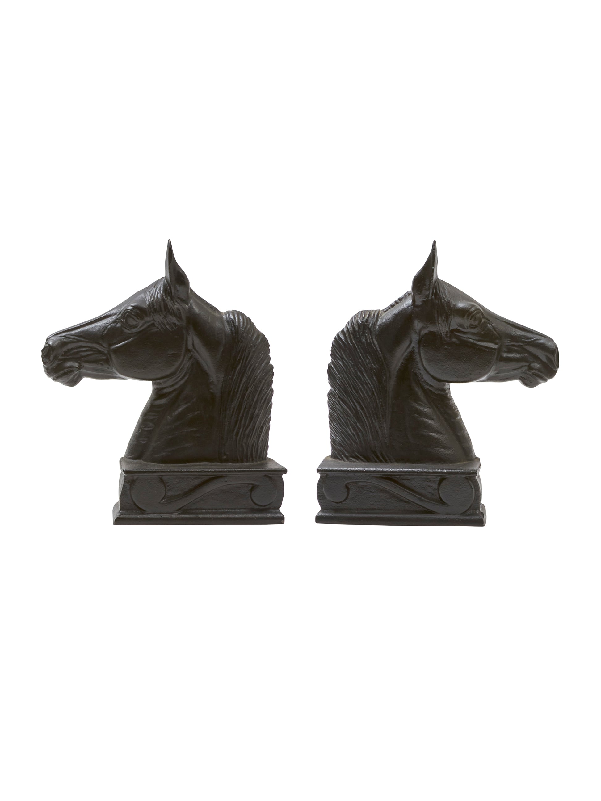 Vintage 1950s Cast Iron Stallion Bookends Weston Table