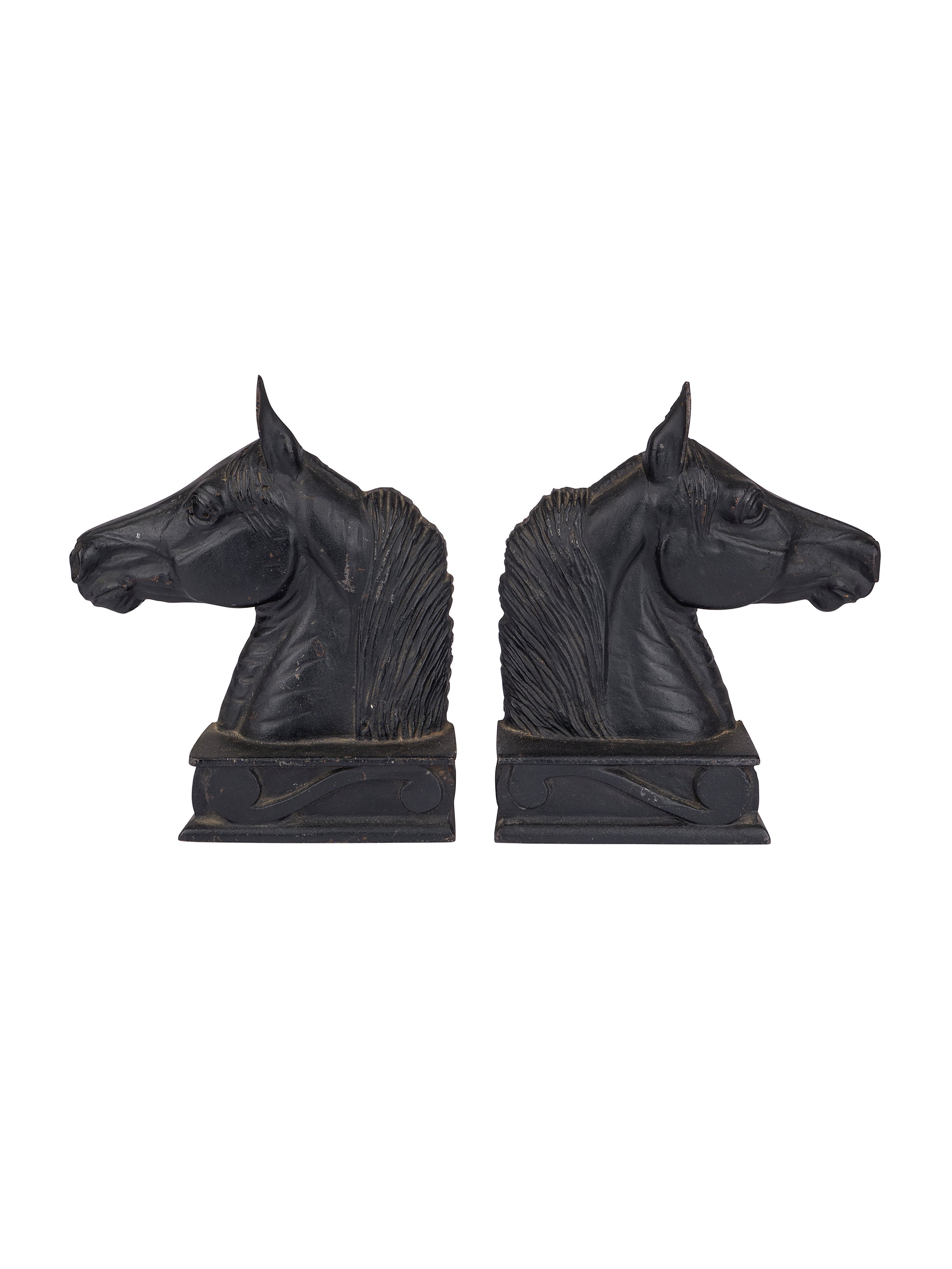Vintage 1950s Cast Iron Stallion Bookends Weston Table