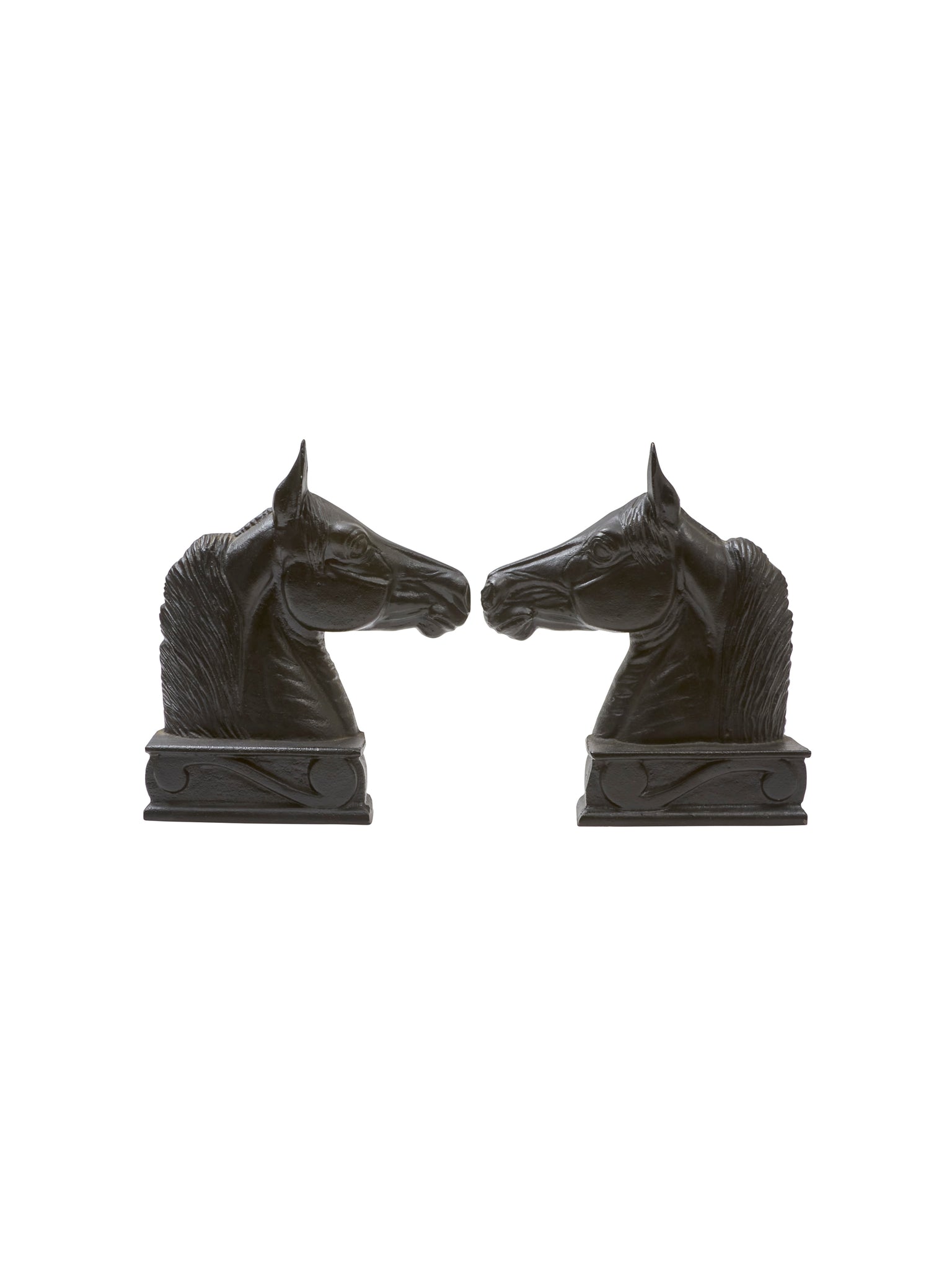 Vintage 1950s Cast Iron Stallion Bookends Weston Table