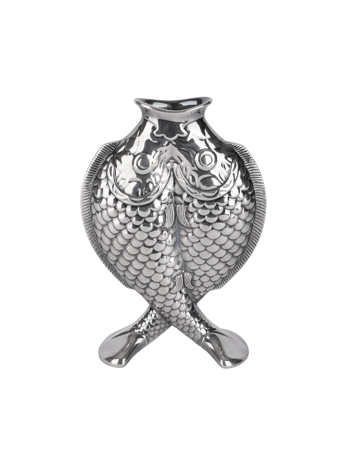 Vintage 1950s Christofle Silver Plate Deux Poissons Vase Weston Table