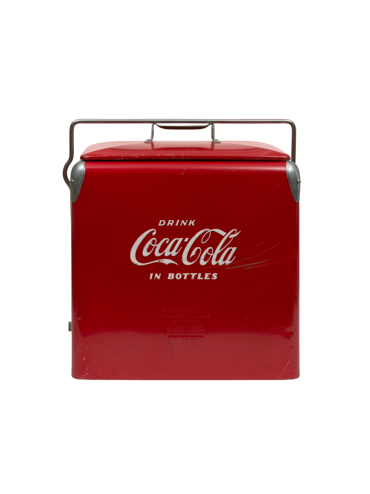 Vintage 1950s Coca-Cola Picnic Cooler with Sandwich Tray Weston Table