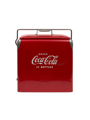  Vintage 1950s Coca-Cola Picnic Cooler with Sandwich Tray Weston Table 