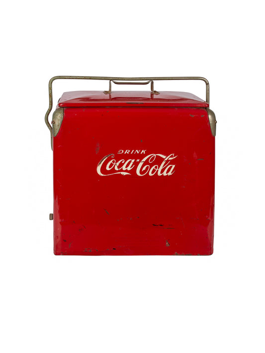 Vintage 1950s Coca-Cola Picnic Cooler with Sandwich Tray Weston Table