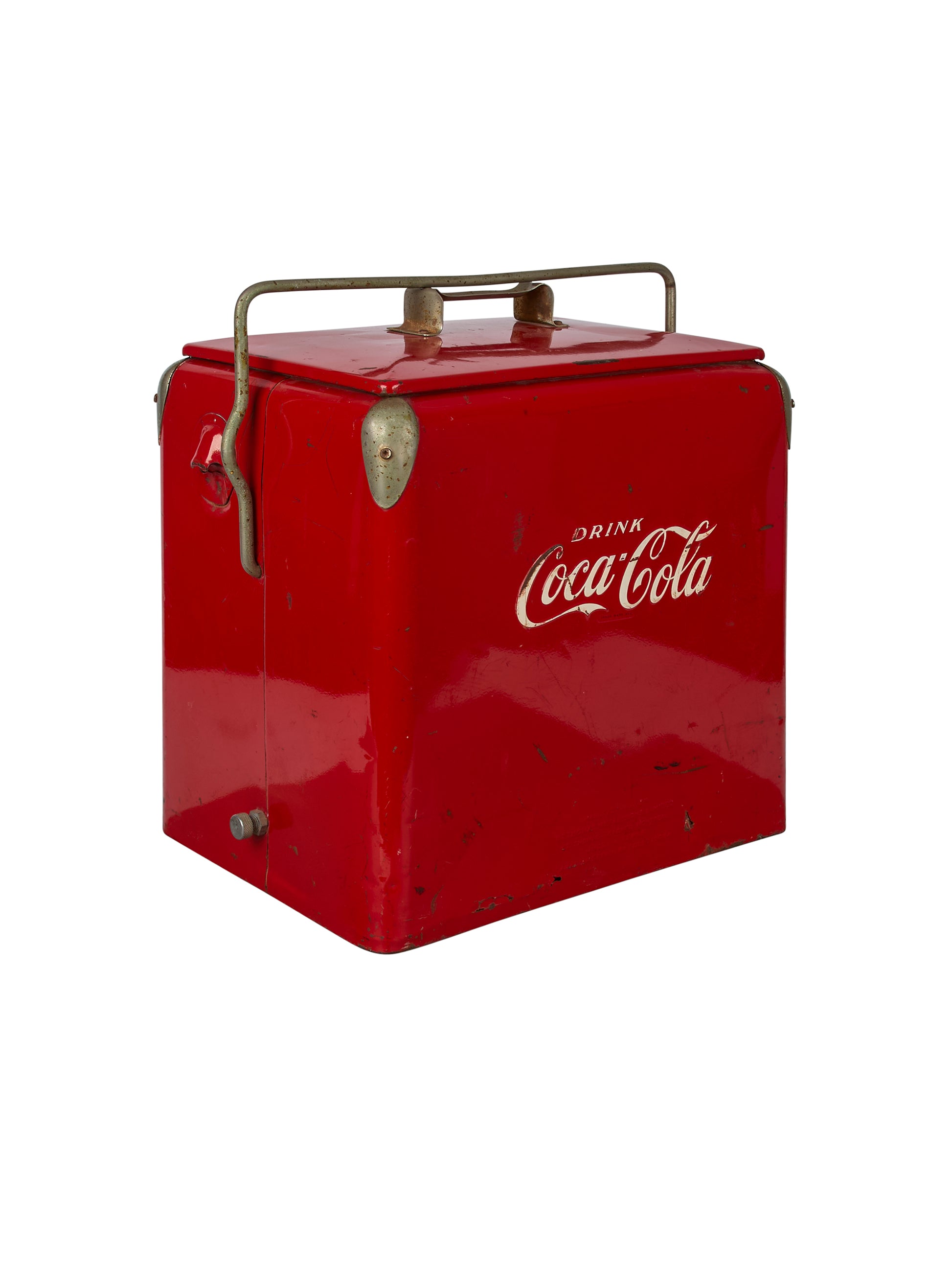 Vintage 1950s Coca-Cola Picnic Cooler with Sandwich Tray Weston Table