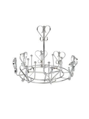  Vintage 1950s Dorothy Thorpe Silver Heart Glass Caddy Weston Table 
