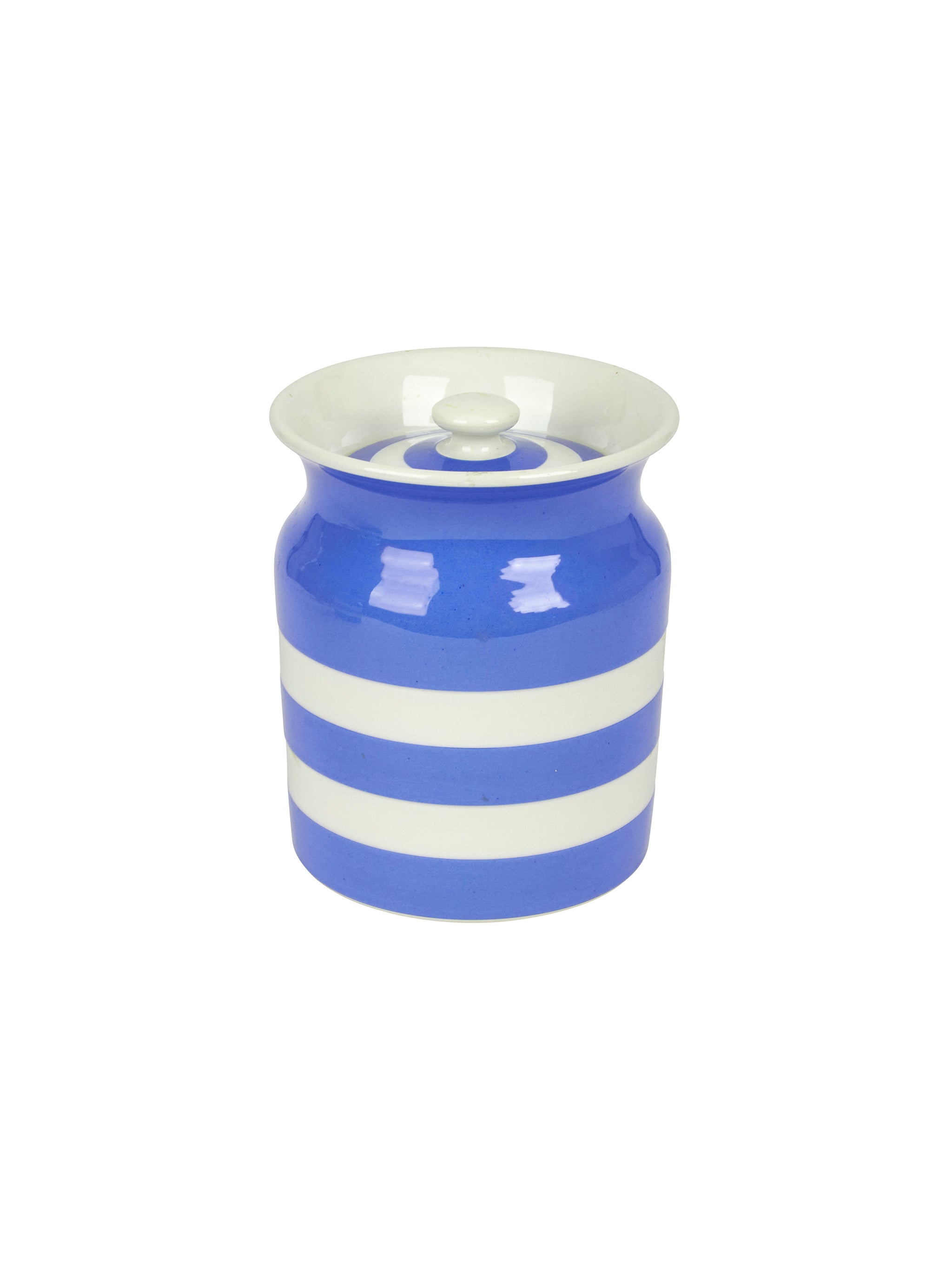 Vintage blue canister top set