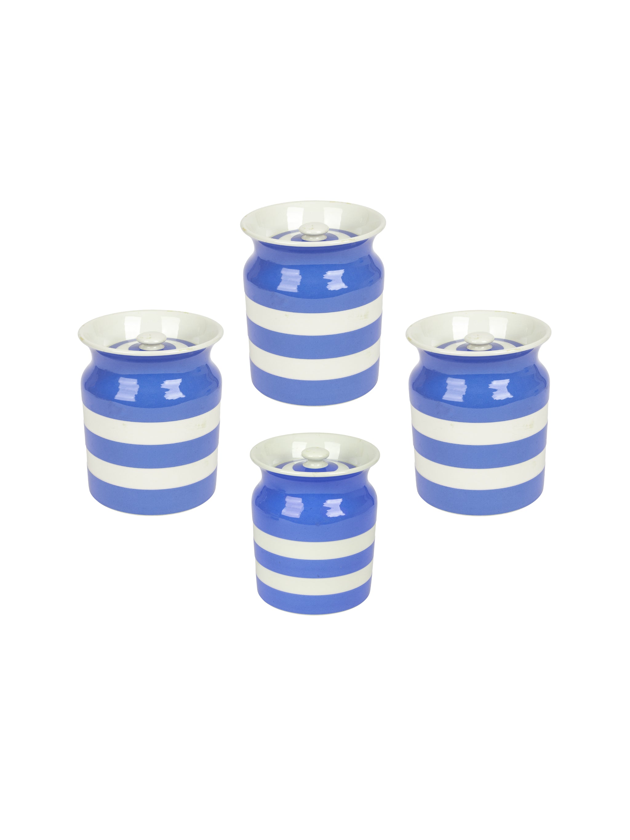 Vintage blue canister cheapest set