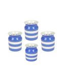 Vintage 1950s English Blue and White Canister Set Weston Table