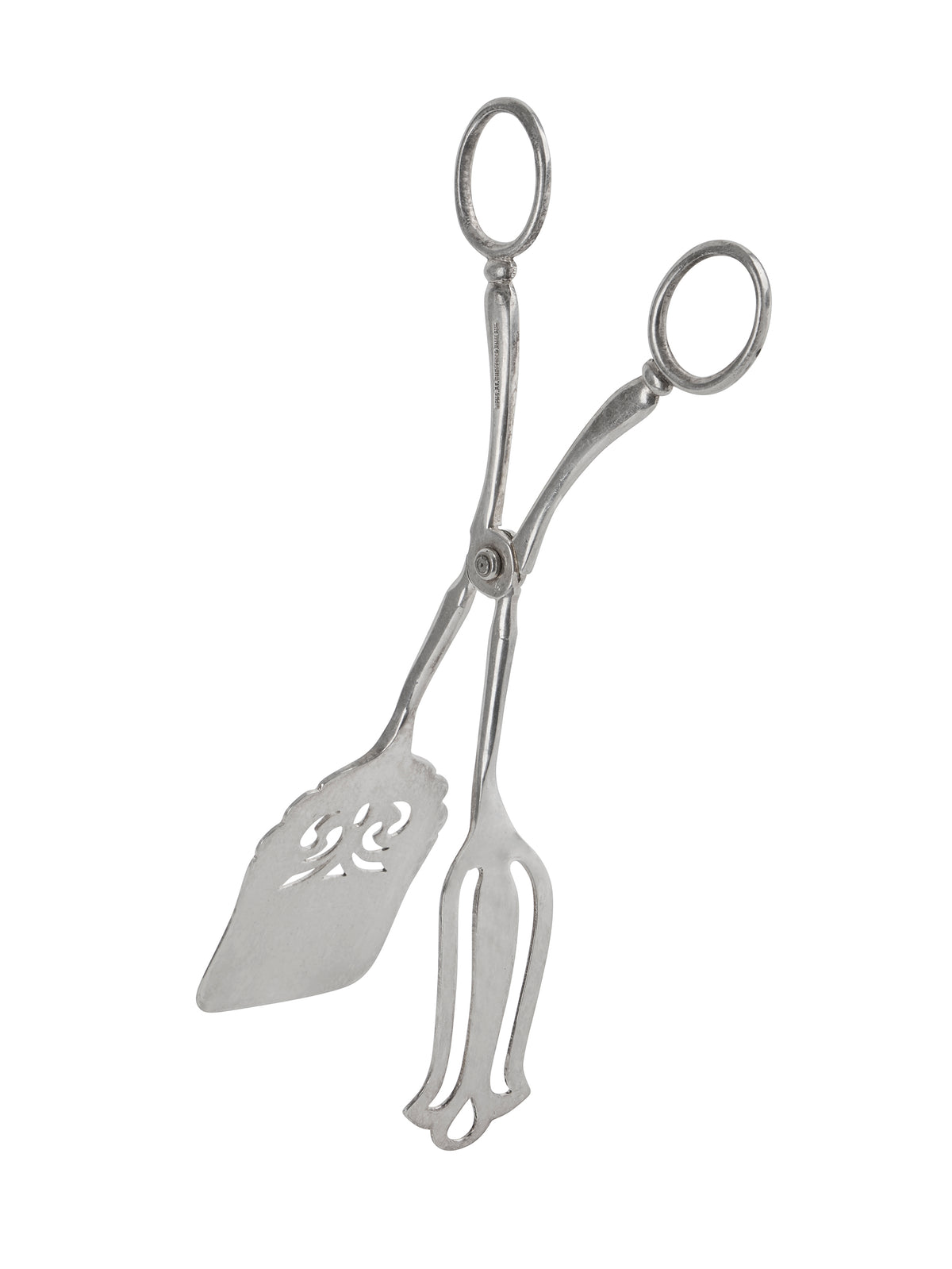 Vintage 1950s English Silver Plate Sandwich Tongs One Weston Table
