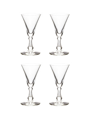  Vintage 1950s Flared Liqueur Glasses Set of Four Weston Table 