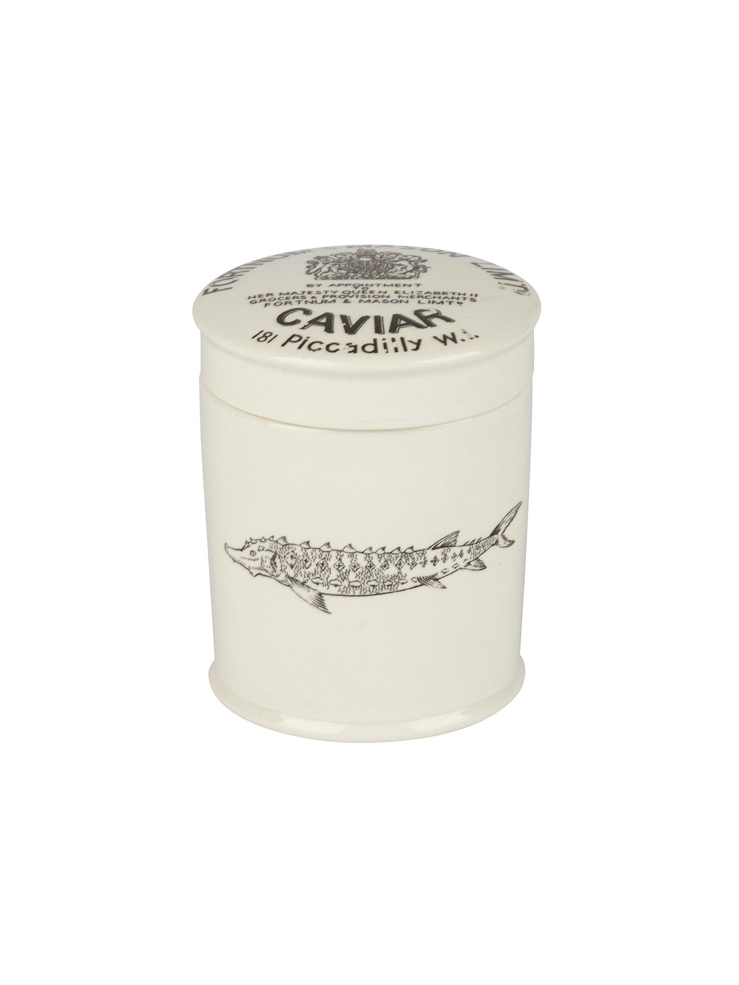 Vintage 1950s Fortnum & Mason Caviar Jar Weston Table
