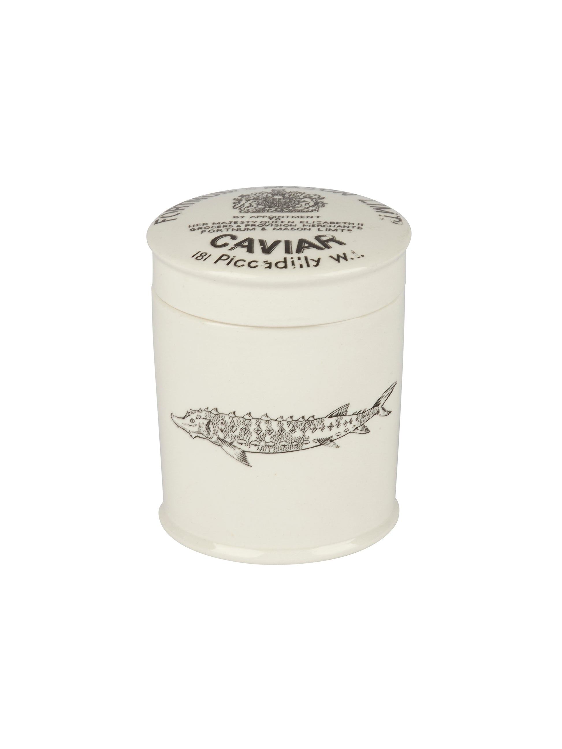 Vintage 1950s Fortnum & Mason Caviar Jar Weston Table