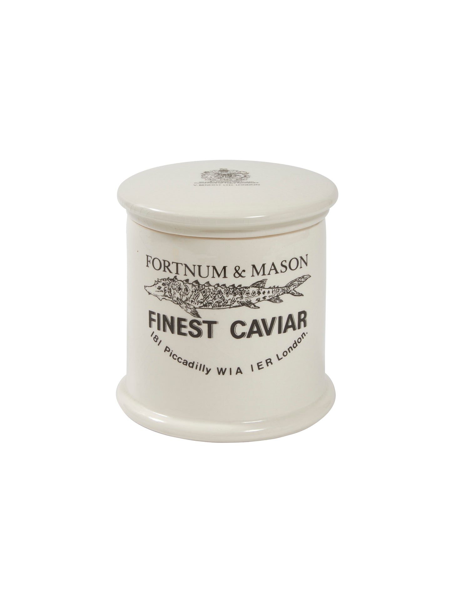 Vintage 1950s Fortnum & Mason Caviar Jar Weston Table