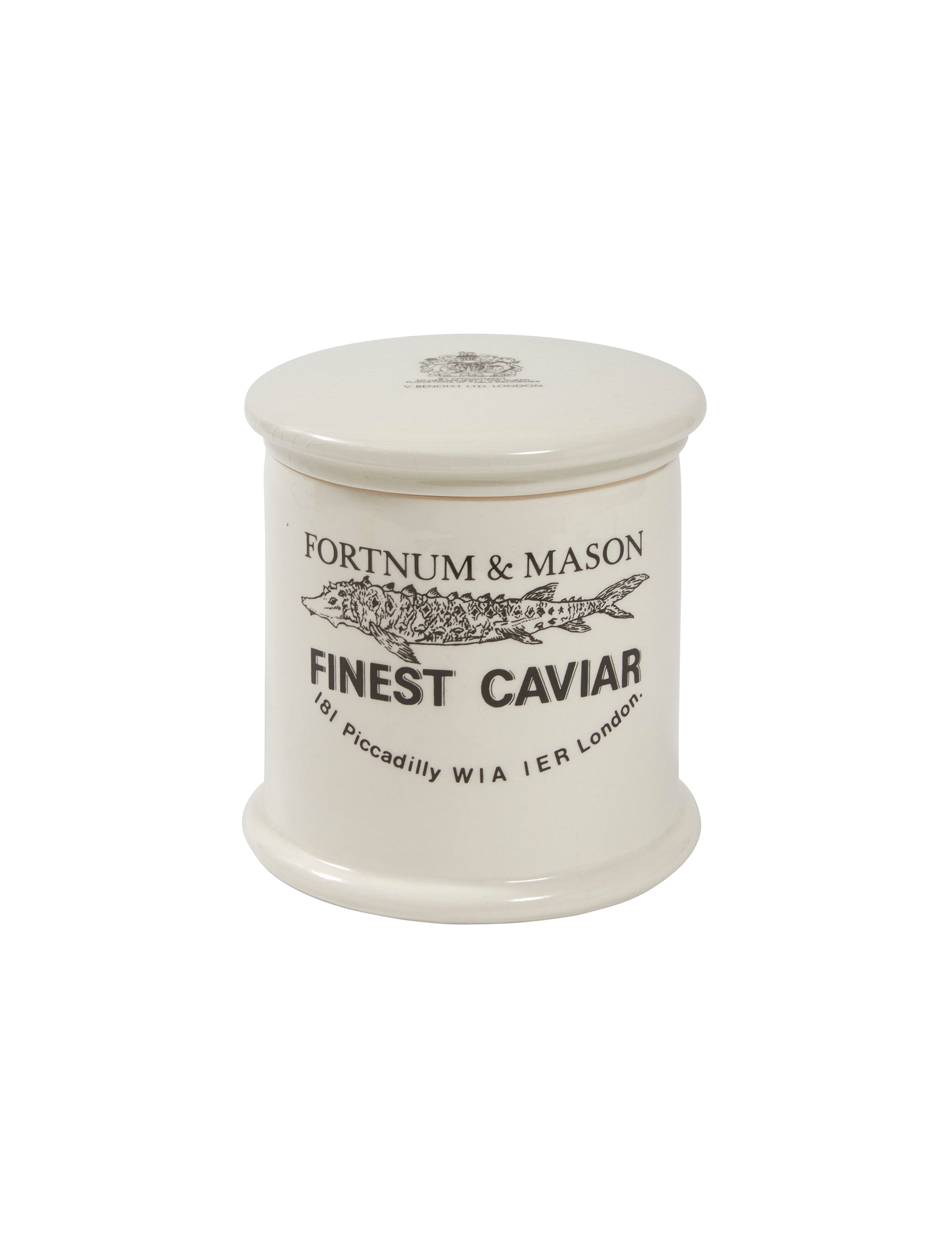 Vintage 1950s Fortnum & Mason Caviar Jar Weston Table
