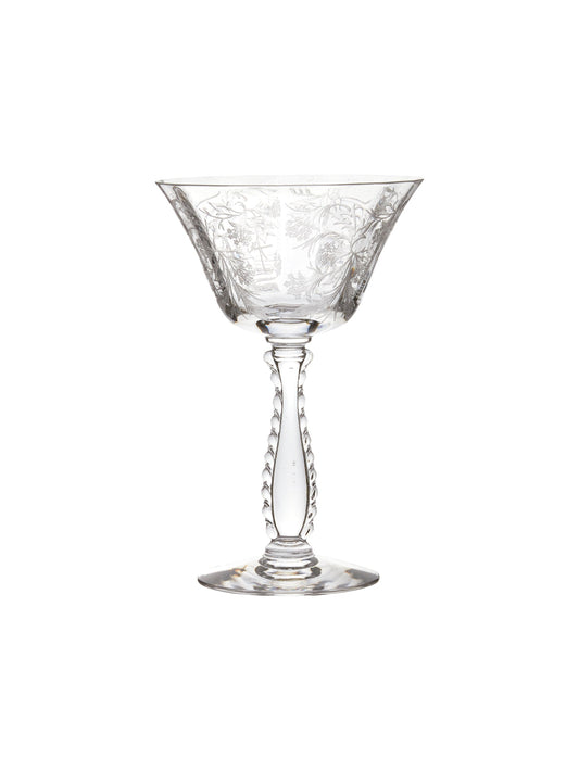 Vintage 1950s Fostoria Heather Champagne Glasses Weston Table