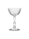 Vintage 1950s Fostoria Navarre Champagne Glasses Set of Four Weston Table