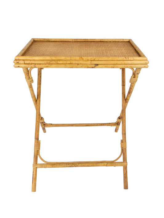 Vintage 1950s French Bamboo Table Weston Table