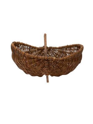  Vintage 1950s French Bent Wood Handle Gathering Basket Weston Table 