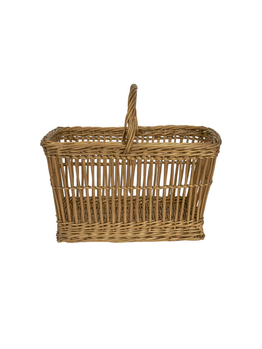 Vintage 1950s French Deep Market Display Basket Weston Table