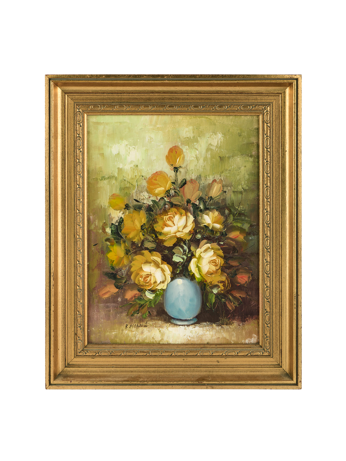 Vintage 1950s French Floral Oil Painting | Fine Art & Wall 