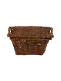 Vintage 1950s French Lidded Root Vegetable Storage Basket Weston Table