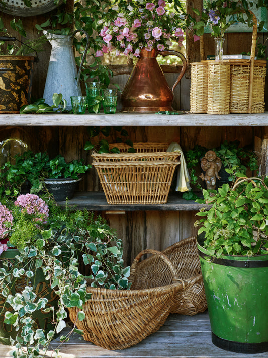 Vintage 1950s French Market Vegetable Basket Weston Table