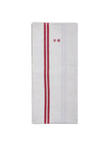 Vintage 1950s French Red and White Linen Kitchen Towel Weston Table