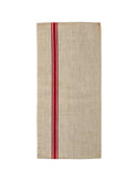 Vintage 1950s French Red and White Linen Kitchen Towel Weston Table