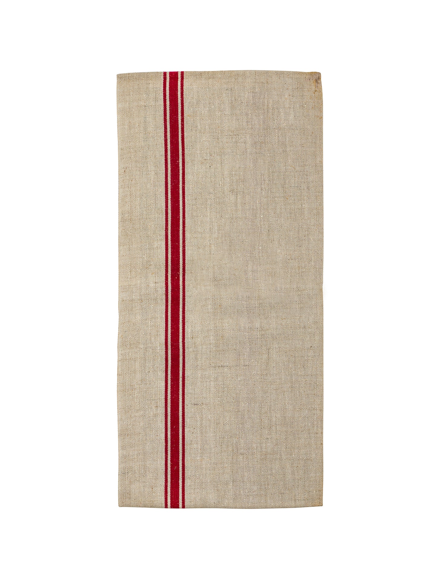 Vintage 1950s French Red and White Linen Kitchen Towel Weston Table