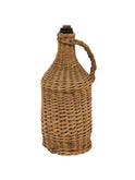 Vintage 1950s French Wicker Demijohn Weston Table