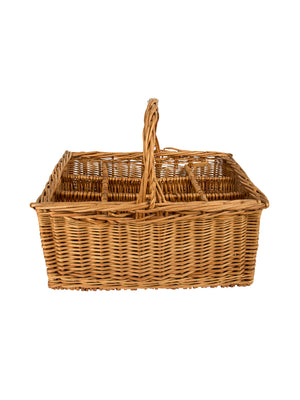  Vintage 1950s French Wicker Wine Bottle Carrier Weston Table 