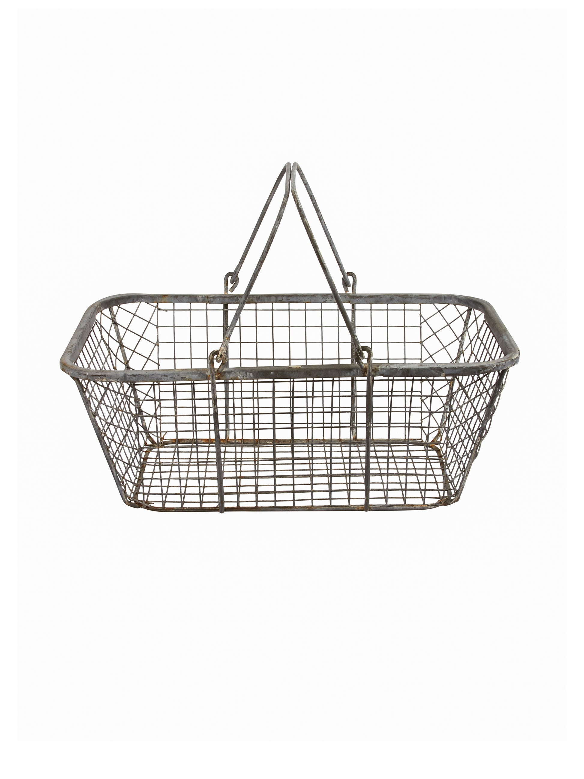 Vintage 1950s French Wire Oyster Basket Weston Table