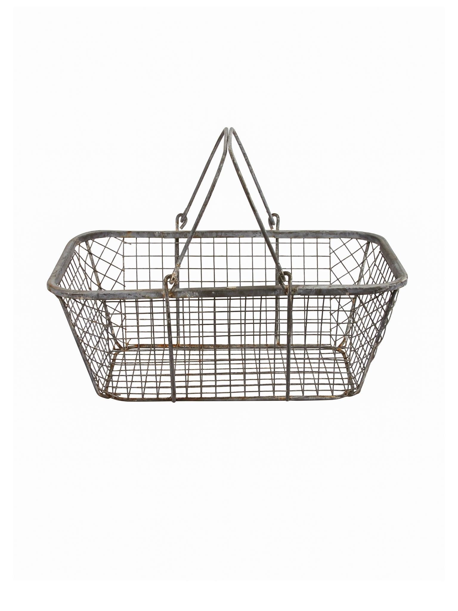 Vintage 1950s French Wire Oyster Basket Weston Table