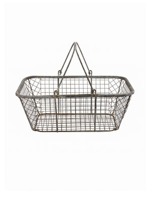  Vintage 1950s French Wire Oyster Basket Weston Table 