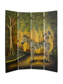 Vintage 1950s French Zebra Room Divider Weston Table