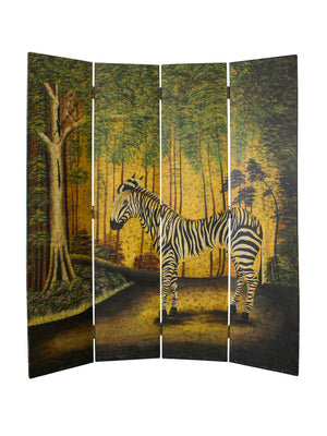  Vintage 1950s French Zebra Room Divider Weston Table 