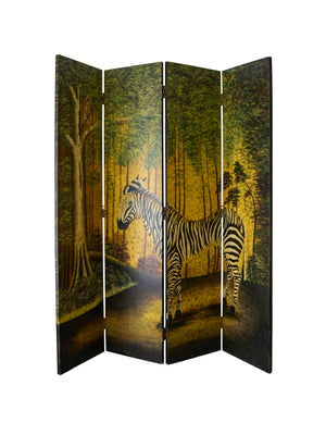  Vintage 1950s French Zebra Room Divider Weston Table 
