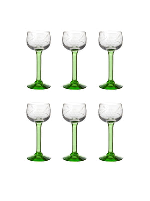  Vintage 1950s German Cordial Glasses 