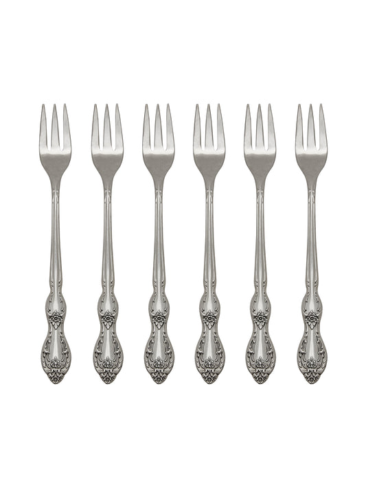 Vintage 1950s HH Kenneth Oyster Forks Set of Six Weston Table