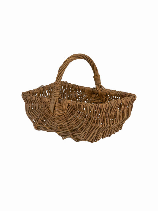 Vintage 1950s Hazel Wood Foraging Basket Weston Table