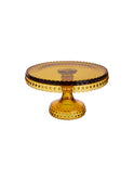 Vintage 1950s Hobnail Amber Cake Stand Weston Table