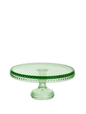 Vintage 1950s Hobnail Green Cake Stand Weston Table