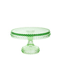 Vintage 1950s Hobnail Green Cake Stand Weston Table